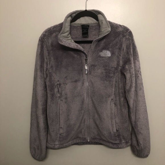 The North Face Jackets & Blazers - The north face fuzzy jacket gray super soft medium